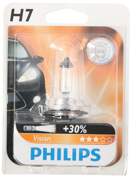 Lampada alogena faro auto 12V H7 55W Philips