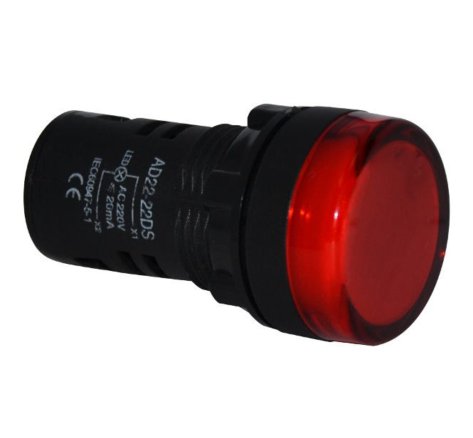 Indicatore luminioso da pannello 220V - rosso