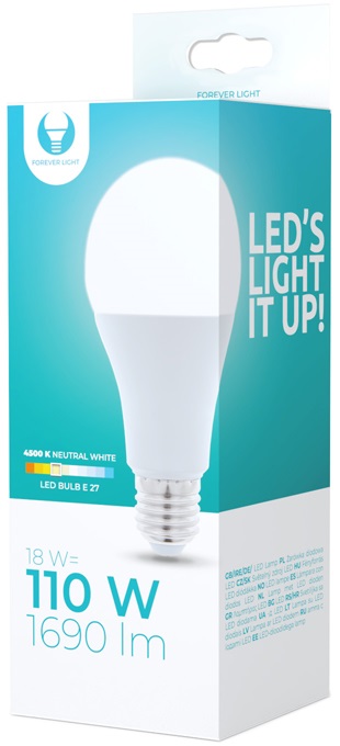 Lampada LED 18W 1690lm E27 Bianco naturale Forever Light N225 Forever Light
