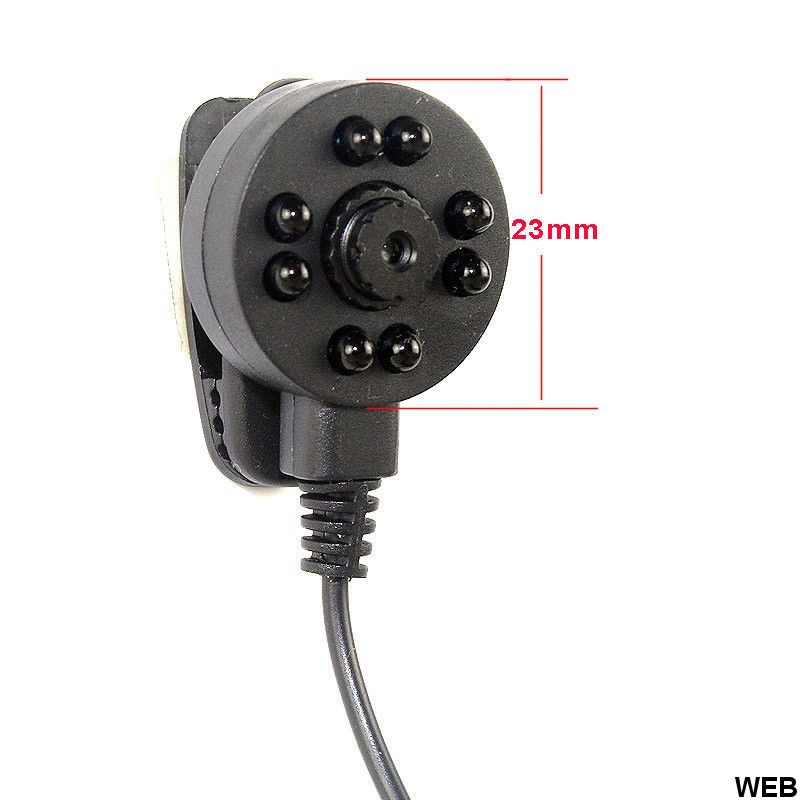 Microtelecamera AHD 3.6mm a colori con microfono 8 LED IR Z364 