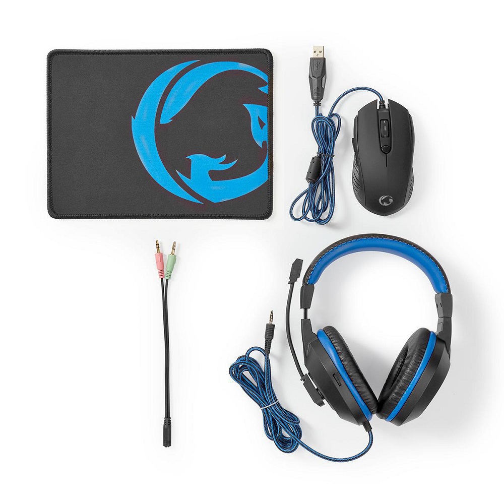 3-in-1 Combined Gaming Kit Headphones, Mouse and Mouse Pad ND2114 Nedis