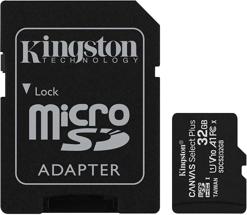 Kingston microSD memory card 32GB with adapter WB257 