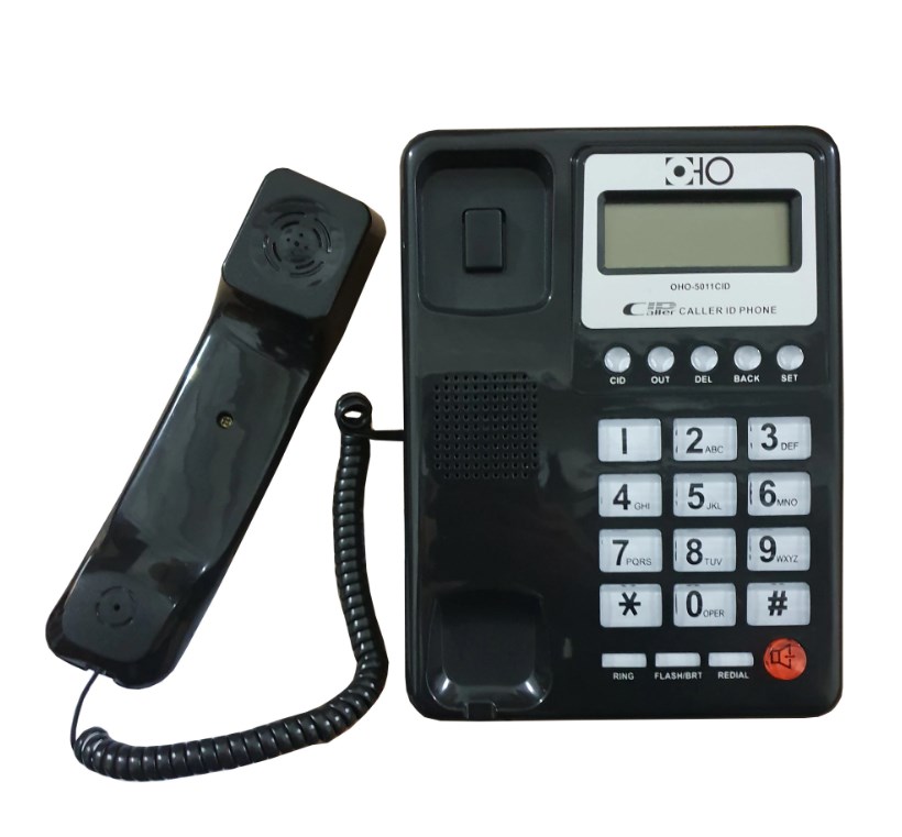 Telefono fisso con tasti grandi e funzione calcolatrice vari colori WB918 