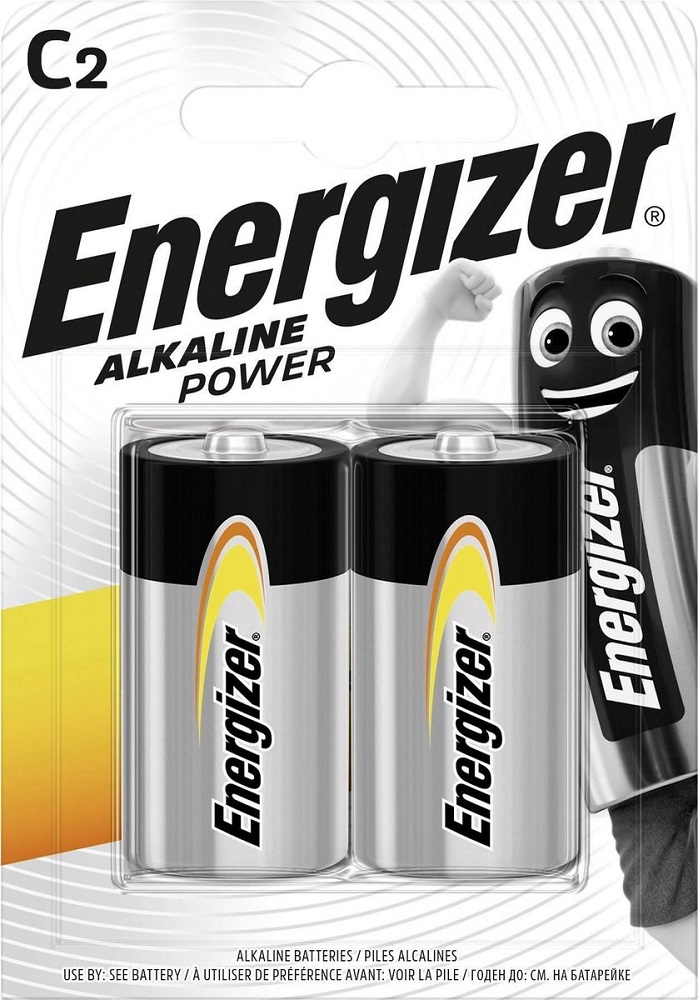 Batería Tipo C 1.5 V Alcalina Energizer (Par)