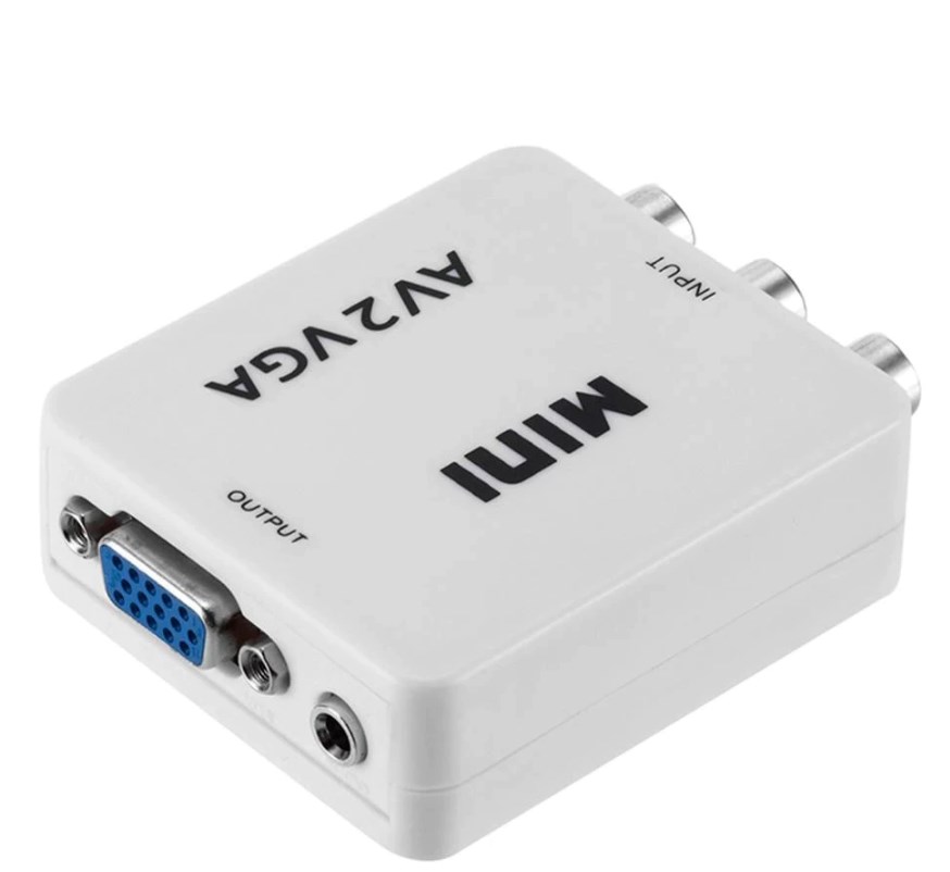 Mini convertitore da AV RCA Audio ad VGA/jack audio WB2378 