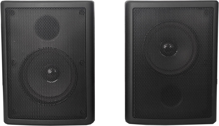 Coppia casse 40W 100V nere V3016 