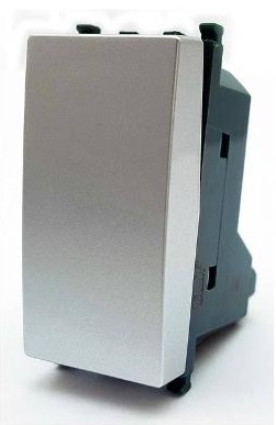 Deviatore unipolare 16A 250V grigio compatibile Vimar Plana EL2265 