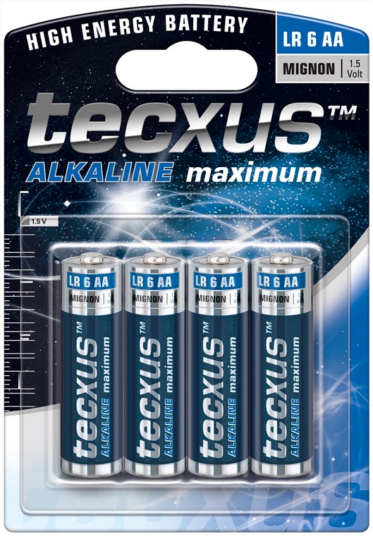 Batteria al manganese alcalino 1,5V  LR6/AA F1422 Tecxus