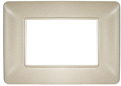 Placca in tecnopolimero 3P color sabbia compatibile Matix EL1546 