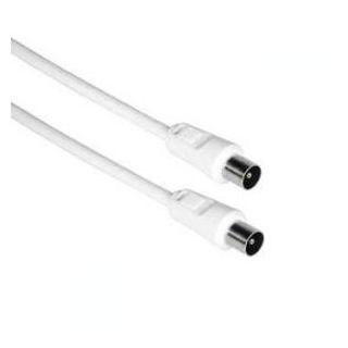 Coaxial cable 90 dB Male - Male 0.60 m White AA330 