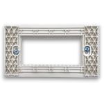 Supporto bianco 4 posti linea Zen 01154 