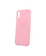 Back cover in TPU matt silicone Pink for Samsung S9 smartphone MOB611 