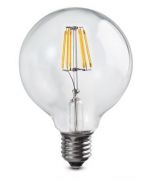 Vintage Tecno LED bombilla globo 6W E27 luz cálida 660 lúmenes Duralamp N884 Duralamp