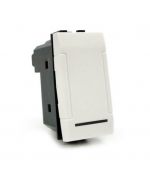 Bouton unipolaire 10A-250V blanc compatible Living International EL2310 