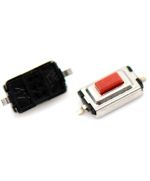 Micro interruttore a pulsante SMD 3x6x2mm rosso confezione da 1000 A1557 