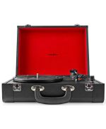 Belt drive turntable with preamp 33/45 / 78rpm 1xRCA stereo / Bluetooth 18W 1200mAh battery ND8052 Nedis