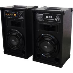 Casse Acustiche Amplificate Coppia 200W max con USB - Black LY32-B 