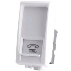 Presa Telefonica  bianca compatibile Living International EL2136 