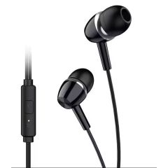 Earphones with Microphone 1.2m Audio Jack 3.5mm Black KSC-659 F2080 Kakusiga