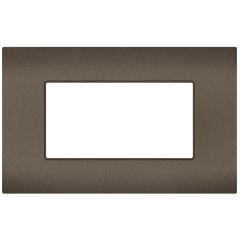 Placca 4 posti testa di moro compatibile Vimar Ark&eacute; EL353 