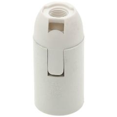 Portalampada E14 bianco in plastica  Vito EL387 Vito