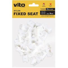 Supporto per fascette 9mm bianco confezione da 50 Vito EL3962 Vito