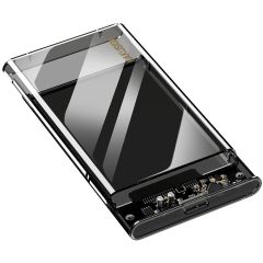 Box per disco esterno 2.5" USB 3.0 in plastica trasparente F4045 Kakusiga