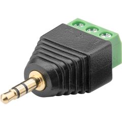 Adapter from 3.5mm stereo jack plug to screw terminals Z852 Goobay