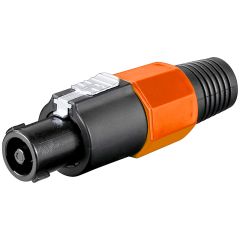 Connettore speakon 4 poli arancione E6065 