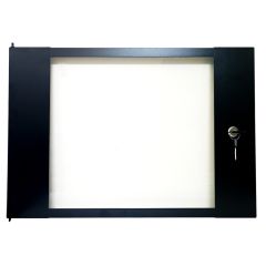 Porta in vetro temperato con serratura per armadio rack da 9U E9010 
