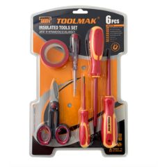 Set Utensili Isolati 6 Pezzi certificazione VDE fino a 1000V W2025 Toolmak