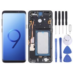 Schermo LCD TFT con touch screen e cornice per Samsung Galaxy S9 Plus SM-G965 nero B2036 