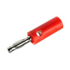Connettore banana 4mm maschio - rosso 09107 