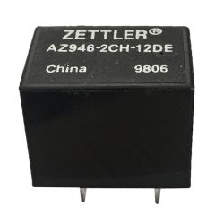 Relais 12V DPDT - AZ946-2CH-12DE - ZETTLER 90928 