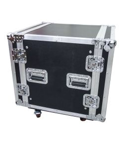 FLIGHT CASE 10U RACK 19 "with wheels and double lid FLCASE300 