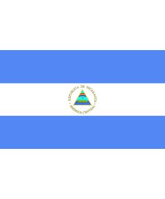 Bandera Nacional de Estado y Guerra República de Nicaragua 200x400cm FLAG228 