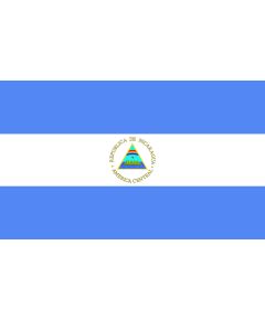 Bandera Nacional de Estado y Guerra República de Nicaragua 200x400cm FLAG228 