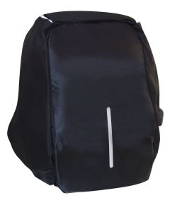 Anti-theft multi-purpose padded reflector backpack, black MOB1050 