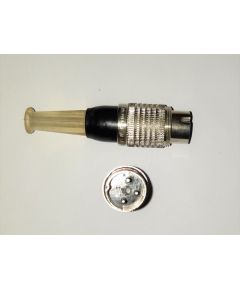 DIN 3-pole connector with male threaded ring nut NOS100831 