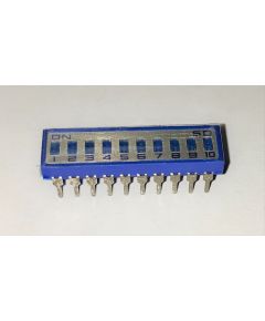 Dip switch orrizzontale 10 Vie NOS110077 
