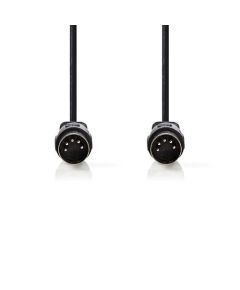 Cavo maschio DIN a 5 pin - Cavo maschio DIN a 5 pin - 2.0 m - Nero ND2145 Nedis