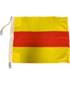 Bandera Numérica Señalización Náutica "2" 60x50cm FLAG222 