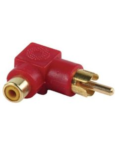 RCA Male - RCA Female 90 &deg; Angled Stereo Audio Adapter Red ND1690 Valueline