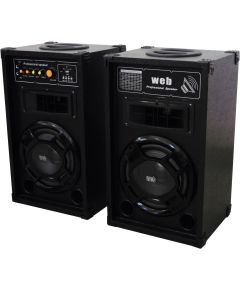 Amplified Acoustic Speakers Pair 200W max with USB - Black LY32-B 