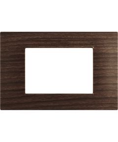 Placca 3P Tecnopolimero 12x8cm Ciliegio compatibile Vimar EL1958 