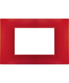 Placca 3P Tecnopolimero 12x8cm Corallo compatibile Vimar Plana EL1969 