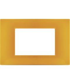 Placca 3P Tecnopolimero 12x8cm Arancio compatibile Vimar Plana EL1970 