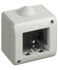 2-module box 6.5x8cm White compatible Vimar EL2012 
