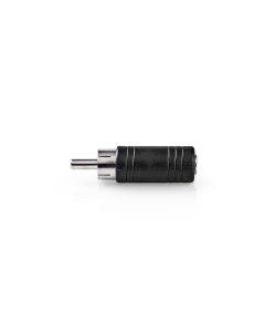 Adattatore audio mono Maschio RCA - Femmina da 3,5 mm 10 pezzi Nero ND2317 Nedis