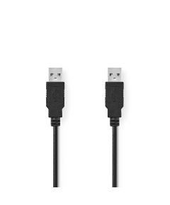 USB 2.0 cable A male - A male 3m Black ND1688 Nedis